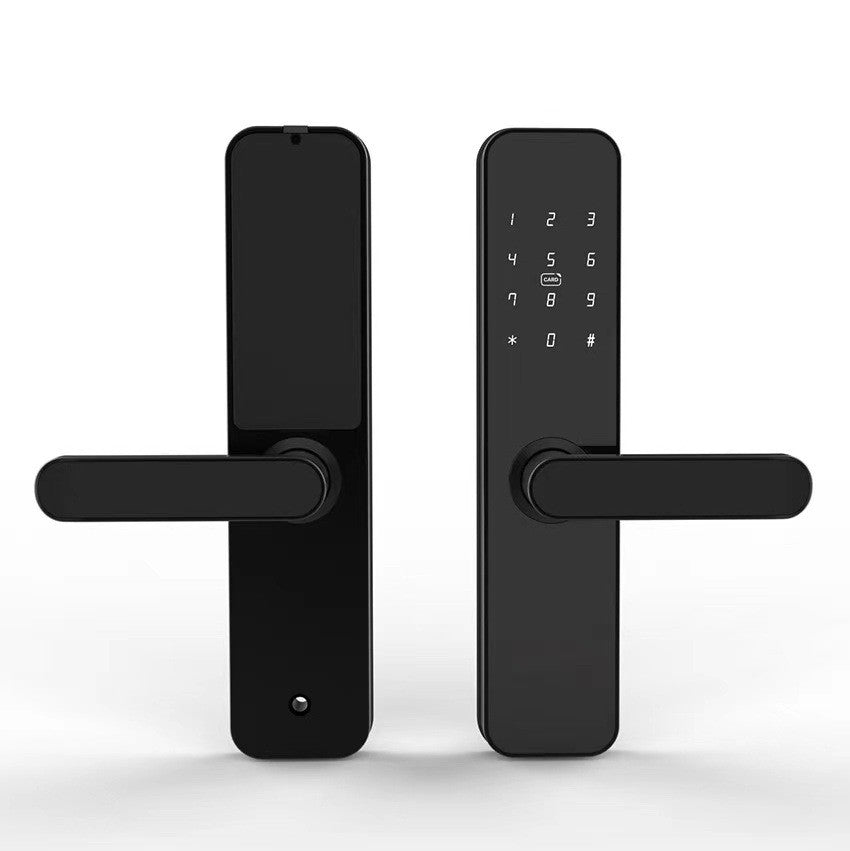 wooden door fingerprint lock