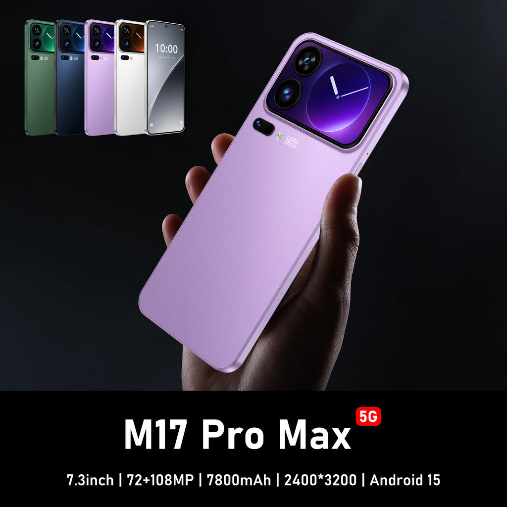 téléphone M17 Pro Max avec un grand écran